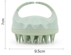 MOMISY Scalp Massager Shampoo Brush, Eco-Friendly Wheat Straw Body With Soft Silicon Bristles, Hair Scalp Scrubber, Scalp Exfoliator | Dandruff Removal