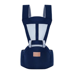 MOMISY 6 In 1 Multipurpose Baby Carrier for New Born Kid | Sling Kangaroo Bag with 6 Carry Positions & Cushioned Seat | Adjustable Carrier with Hip Seat | Carry Bags for 0 to 2 years Boys Girls (Blue)