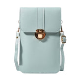 MOMISY Women Cellphone Sling Bag Mobile Card Holder Wallet Purse Clutch Handbag Crossbody Shoulder Bag for Girls (Blue)