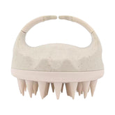 MOMISY Scalp Massager Shampoo Brush, Eco-Friendly Wheat Straw Body With Soft Silicon Bristles, Hair Scalp Scrubber, Scalp Exfoliator | Dandruff Removal