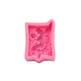 MOMISY Silicone Mold | 3D DIY Fondant Candle, Soap Mould Candy Mold I Baking Tools for Cake Chocolate Candy Ice Jelly Soap I Cake Baking Moulds I Bakeware Mold (Angel Wings Pink)
