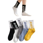 MOMISY Crew Socks for Men & Women Athletic Cotton Blend Socks 5-Pair (Multicolor)