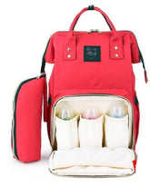 MOMISY NewBorn Babies Multipurpose Diaper Bags Mothers Maternity Bags for Travel (Red)