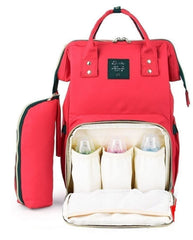 MOMISY NewBorn Babies Multipurpose Diaper Bags Mothers Maternity Bags for Travel (Red)