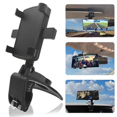 MOMISY Car Mount Adjustable Car Mobile Phone Holder Stand Universal Long Arm, for Dashboard & Windshield, 360° Rotational, Strong Suction Cup for Smartphones (Spring)
