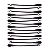 MOMISY Elastic Shoelaces Stretchy Silicone Elastic Special No Tie Shoe Laces for Children and Adults Lazy Tieless Suitable for All Shoes-Black, 14Pcs