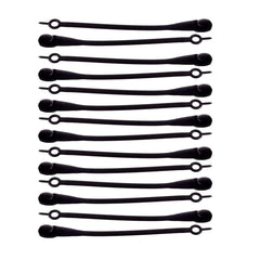 MOMISY Elastic Shoelaces Stretchy Silicone Elastic Special No Tie Shoe Laces for Children and Adults Lazy Tieless Suitable for All Shoes-Black, 14Pcs