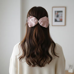 MOMISY Bow Shaped Hair Clip, Hair Accessories for Women and Girls (3LayerBow PInk, Free)