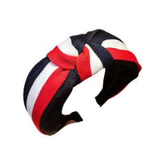 MOMISY Girls & Women’s Adjustable Hair Bands – Non-Slip Fashion Headbands for Parties, Weddings, Face Wash | All-Match Hair Accessories (Navy Blue, Red, White)