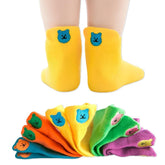 MOMISY 5 Pairs Girl Boys Tube Socks Toddlers Infant Solid Color Boat Spring and Autumn Socks Stretch Baby kids Sock (IN, Age, 3 Years, 5 Years, Standard, Teddy)