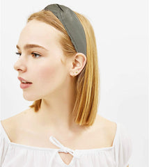 MOMISY Knotted Hairband Headband Cross Hair Band Accessories for Women and Girls (Grey)
