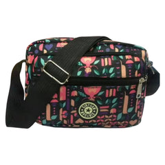 MOMISY Women Mobile Messenger cellphone Bag Ladies Nylon Shoulder Cross Body Long Strap for College, Outing, Travelling, Work (Medium, PinkGirl)