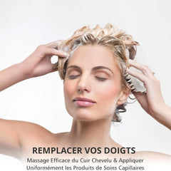 MOMISY Scalp Massager Shampoo Brush, Eco-Friendly Wheat Straw Body With Soft Silicon Bristles, Hair Scalp Scrubber, Scalp Exfoliator | Dandruff Removal