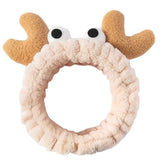 MOMISY Elastic Women's Lovely Hair Band Wash Face Spa Headband-Washable Facial Band Makeup Wrap Headbands Fits All Head Sizes (Elk Beige)