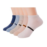 MOMISY 5 Pairs Girl Boys Tube Socks Toddlers Infant Solid Color Boat Spring and Autumn Socks Stretch Baby kids Sock (IN, Age, 3 Years, 5 Years, Star1Striped)