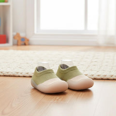 MOMISY Kids Cotton Baby Shoe Socks | Soft Breathable Socks for Kids 2–3 Years | Comfortable, Stylish & Protective Everyday Wear (ArmyGreen)