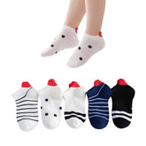 MOMISY 5 Pairs Baby Kids Girl Boys Tube Socks Toddlers Comfortable Ankel Length gifts (IN, Age, 3 Years, 5 Years, Love)