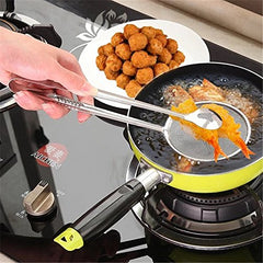 MOMISY Stainless Steel Oil Filter Spoon and Fried Food Clip Mesh Strainer (1)