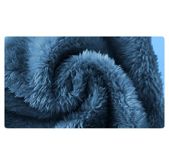 MOMISY Unisex Baby Girls Boys Faux Fur Sleeveless Vest Coat Lightweight V-Neck Short Gilet for Toddler (2 to 3 Years, Blue)