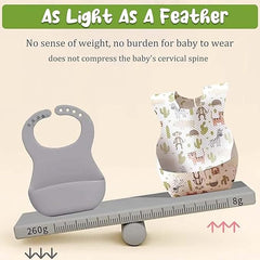 MOMISY Disposable Baby Bibs and Placemats, 20 Sets, Leak Proof, Travel and Outdoor Use