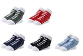 MOMISY 5 Pairs Baby Girl Boys Tube Socks Toddlers Infant Solid Color Ankle Socks Stretch Baby Socks (Multicolored, 0 Months-6 Months)