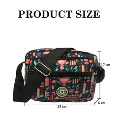 MOMISY Women Mobile Messenger cellphone Bag Ladies Nylon Shoulder Cross Body Long Strap for College, Outing, Travelling, Work (Medium, PinkGirl)
