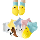 MOMISY 5 Pairs Baby Kids Girl Boys Tube Socks Toddlers Comfortable Ankel Length gifts (IN, Age, 3 Years, 5 Years, Cartoon)