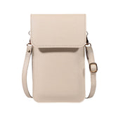 MOMISY Women Cellphone Sling Bag Mobile Card Holder Wallet Purse Clutch Handbag Crossbody Shoulder Bag for Girls (Off White)