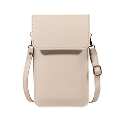 MOMISY Women Cellphone Sling Bag Mobile Card Holder Wallet Purse Clutch Handbag Crossbody Shoulder Bag for Girls (Off White)