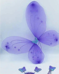 MOMISY Baby Photography Props, Baby Ferry Outfit with Feather, Stick and Headband for Kids Parties Anniversaries Photography (Purple)