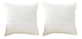 MOMISY Corduroy Cushion Throw Pillow Covers Pink 45 x 45cm, 18x18 inch (White, 5)
