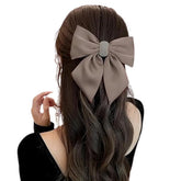 MOMISY Bow Shaped Hair Clip, Hair Accessories for Women and Girls (DiamondKhaki, Free)