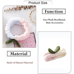 MOMISY Spa Headband for Women, Washable Facial Band, Elastic Hair Band, Makeup Wrap (PeachPink, Free)