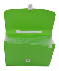 MOMISY Expanding Office Document File Folder, A4 Size 7 Compartment Portable Accordion Folder Expandable File Document Organiser Folders Plastic Bills Storage Box 33x24x3.5cm-Yellow