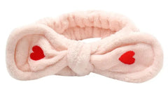 MOMISY Elastic Women's Hair Band Wash Face Spa Headband-Washable Facial Band Makeup Wrap Headbands Fits All Head Sizes (Peach)