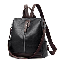 MOMISY Multi-Purpose Backpack Trendy Korean Version Backpack Large Capacity Leisure Travel Bag (Black)