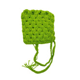 MOMISY Handmade Crochet Baby Photoshoot Photography Clothing Props, Cap-Parrot Green