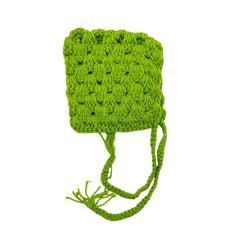 MOMISY Handmade Crochet Baby Photoshoot Photography Clothing Props, Cap-Parrot Green