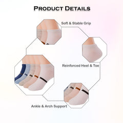 MOMISY 5 Pairs Girl Boys Tube Socks Toddlers Infant Solid Color Boat Spring and Autumn Socks Stretch Baby kids Sock (IN, Age, 3 Years, 5 Years, Star1Striped)