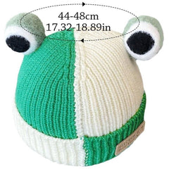 MOMISY Baby Beanie Hat, Chess Warm Toddlers Winter Hat, Double Pom Pom Beanies for Boys & Girls Woolen Knitted Cap (6 Months - 2 Years) (Green)