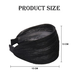 MOMISY Workout Hair Bands | Sweat-Proof Your Gym Fitness Soft Wide Head Band Running Yoga Sports Bandana for Girls Women (Black, Free)