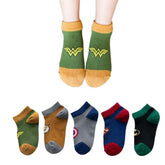 MOMISY 5 Pairs Baby Girl Boys Tube Socks Toddlers Infant Solid Color Boat Spring and Autumn Socks Stretch Baby Sock - Multicolor (IN, Age, 1 Year, 3 Years, CaptainAmerica)