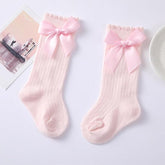MOMISY 3 Pairs of Baby Spring Winter And Autumn Combed Cotton Long Tube Knee-High Socks