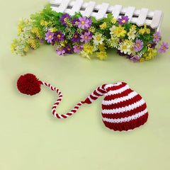 MOMISY Long Tail Ball Cap - Baby Photography & Photoshoot Prop-Red