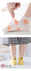 MOMISY 4 Pairs Girl Boys Tube Socks Toddlers Infant Solid Color Boat Spring and Autumn Socks Stretch Baby kids Sock (Polka Girl, 1-3Y)
