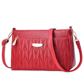 MOMISY Sling Bag with Long Strap for Women Shoulder Zipper Closure Handbags Multipurpose Crossbody ladies Daily (Red Leaves)