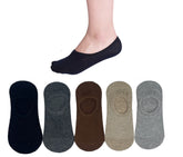 MOMISY Unisex Cotton Invisible No show Cotton Loafer Adult Socks for men & Women (Multi-colour Pack of 5)-Free Size (Invisible-Plain)