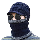 MOMISY Windproof Multi Functional Monkey Cap Winter Face Mask, Balaclavas, Neck Warmer, Cap and Bandana (Blue)