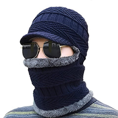 MOMISY Windproof Multi Functional Monkey Cap Winter Face Mask, Balaclavas, Neck Warmer, Cap and Bandana (Blue)