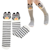 MOMISY 1 Pair of Baby Spring Winter And Autumn Combed Cotton Long Tube Knee-High Socks Suitable Age of 3 to 12 Years (StripeTiger, 3-12Y)